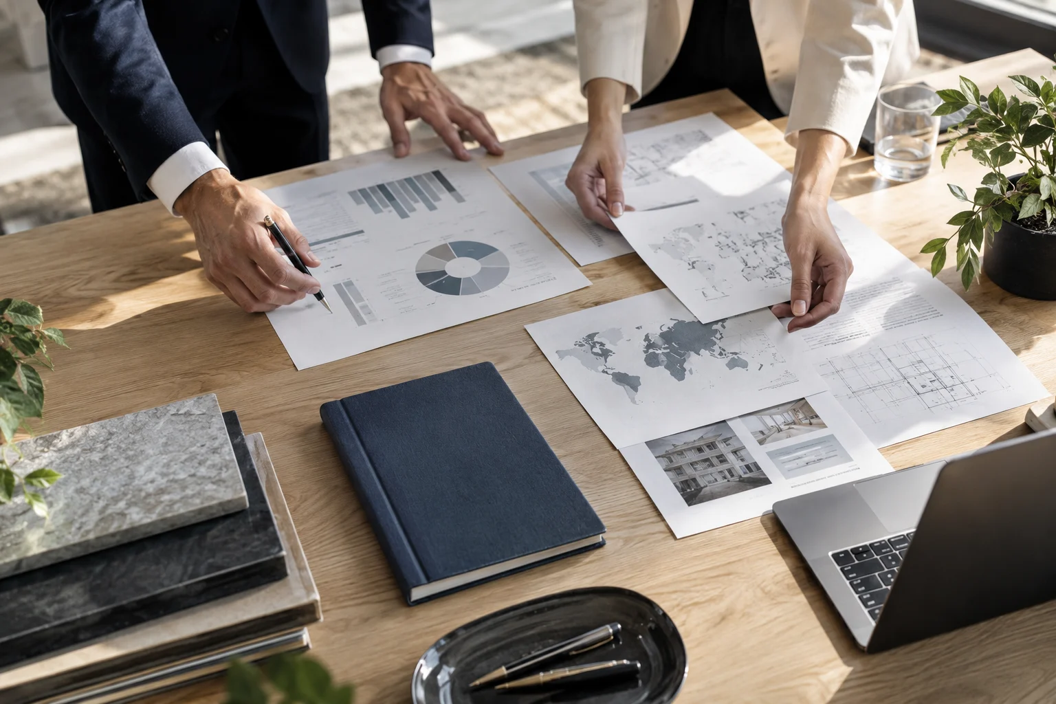 Illustrative business strategy review with project plans